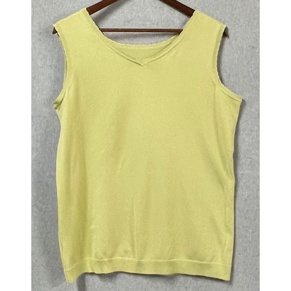 Pendleton Plus 1X NWT Green Silk Blend Turnaround Sleeveless Top